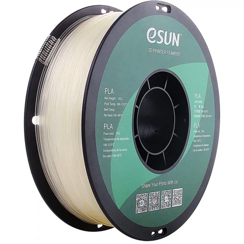 PLA Filament (пластик) для 3D принтера Esun 1кг, 1.75мм, прозрачный (PLA-175CL1) Tucans 2185 фото