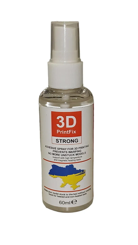 Адгезійний спрей/клей для 3D друку 3D PrintFix Strong для гарячих та холодних столів 60 мл 3D PrintFix Strong фото