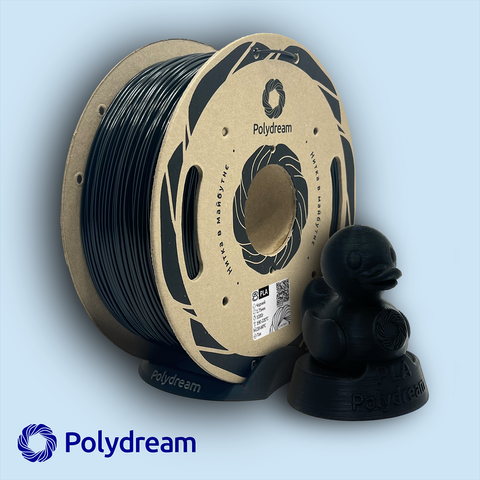 Пластик PLA Polydream Черный матовый &Oslash;1,75мм Вес: 0.6 кг Tucans 1776 фото