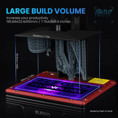 3D принтер Elegoo Mars 4 Max 6K Elegoo Mars 4 Max 6K фото