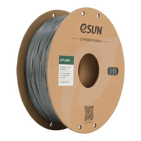 eTPU-95A Filament (пластик) для 3D принтера Esun 1кг, 1.75мм, сірий (ETPU-95A175H1) Tucans 2248 фото