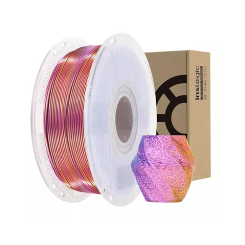 Пластик INSLOGIC PLA Silk California Sunset Червоний/Жовтий/Синій &Oslash;1,75мм Вага: 1 кг Tucans 5619 фото