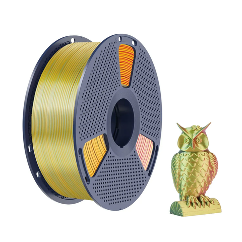 Пластик SUNLU Tri Color Silk PLA+ Червоний-Жовтий-Синій &Oslash;1,75мм Вага: 1 кг Tucans 4693 фото