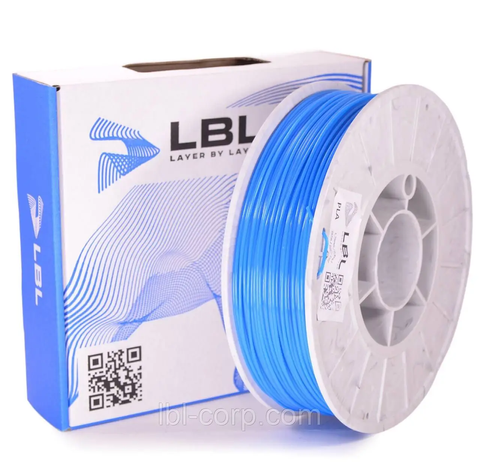 PLA Світло-блакитний LBL &Oslash;1,75мм Вага: 0,8кг 230м PLA Blue-1 LBL &Oslash;1.75mm Weight: 0.8kg фото