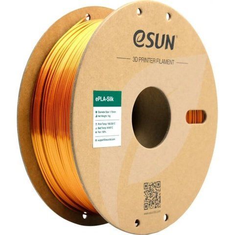 eSilk-PLA Filament (пластик) для 3D принтера Esun 1кг, 1.75мм, бронзовий (eSilk-PLA175CO1) Tucans 2615 фото