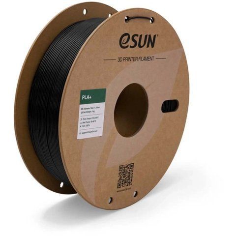PLA Plus Filament (пластик) для 3D принтера Esun 2x1кг, 1.75мм, чорний та чорний (PLA+P175B1*2) Tucans 2330 фото