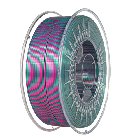 Пластик Devil Design PLA Silk Dual Розовый Жемчуг / Холодный Зеленый &Oslash;1,75мм Вес: 1 кг Tucans 5980 фото