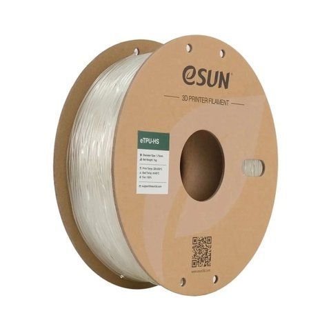 eTPU-HS Filament (пластик) для 3D принтера Esun 1кг, 1.75мм, натуральный (eTPU-HS175N1) Tucans 2134 фото